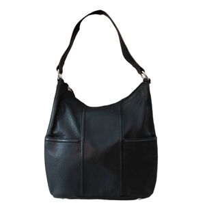 Tignanello Black Leather Shoulder Bag